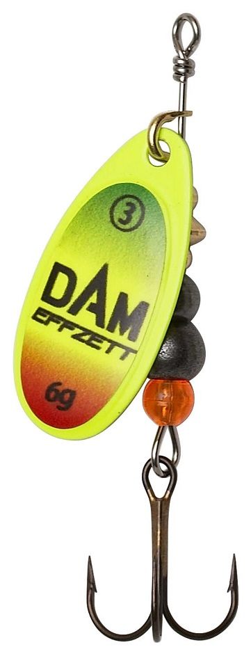 Dam třpytka effzett fluo spinner trio - velikost 3 6 g