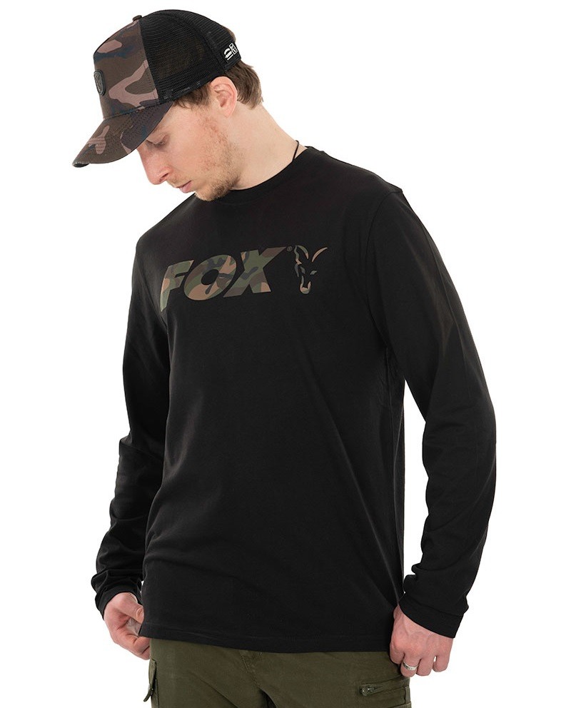 Fox triko long sleeve black camo t shirt - xxxl