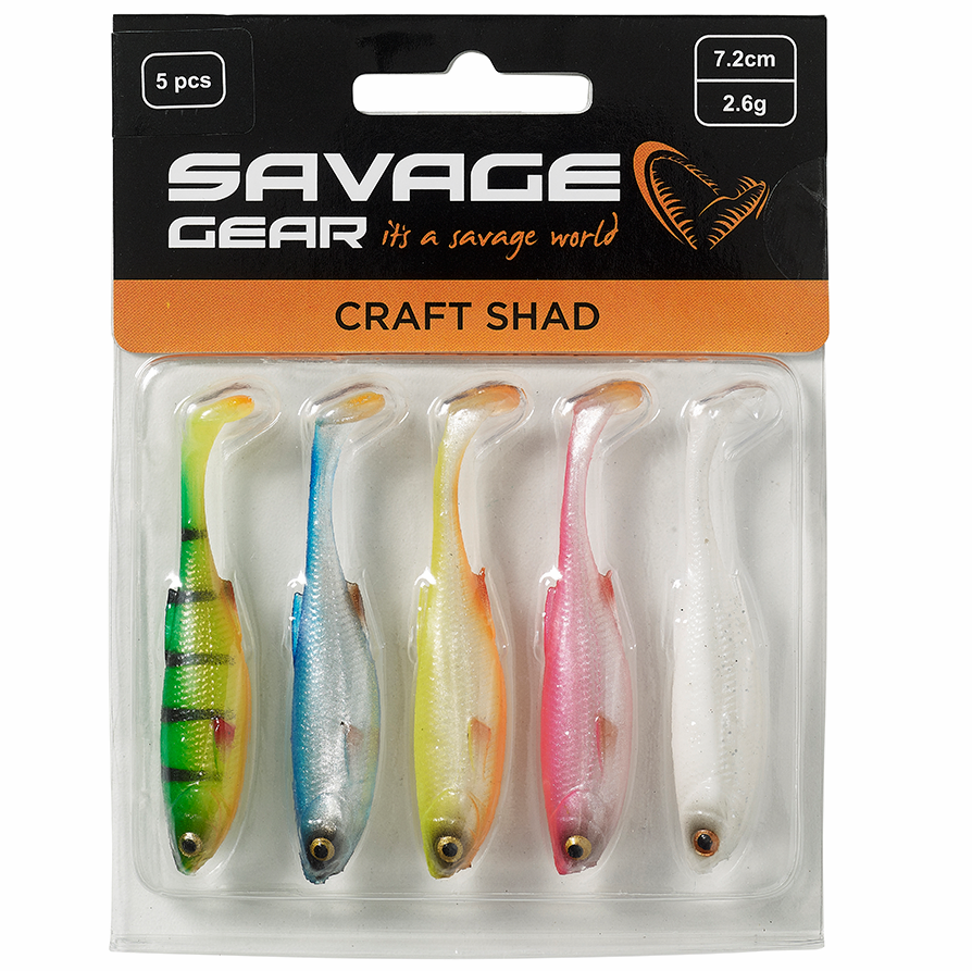 Savage gear gumová nástraha craft shad dark water mix 5 ks - 8