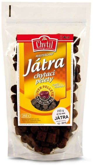 Chytil chytací pelety s dírkou 250 g - příchuť játra - průměr 14 mm