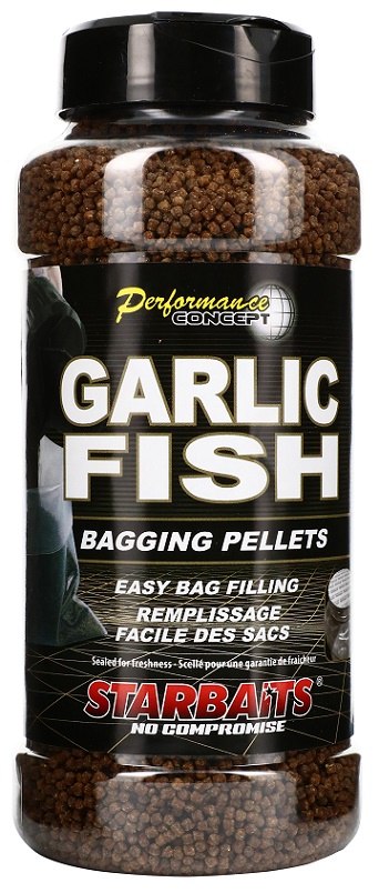 Starbaits pelety garlic fish bagging 700 g