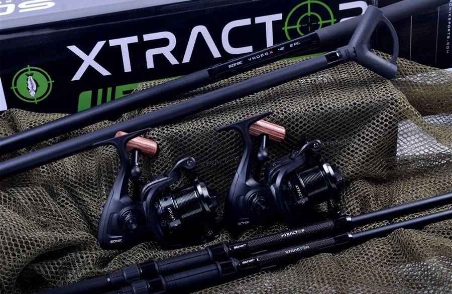 Sonik prut s navijákem xtractor 2 rod carp kit 3 m 3