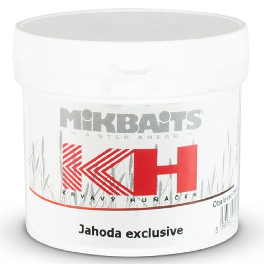 Mikbaits obalovací těsto krvavý huňáček jahoda exclusive 200 g