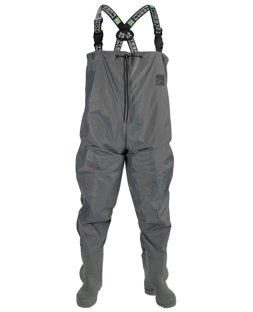 Preston innovations brodící kalhoty heavy duty chest waders - eu 44 / uk 10