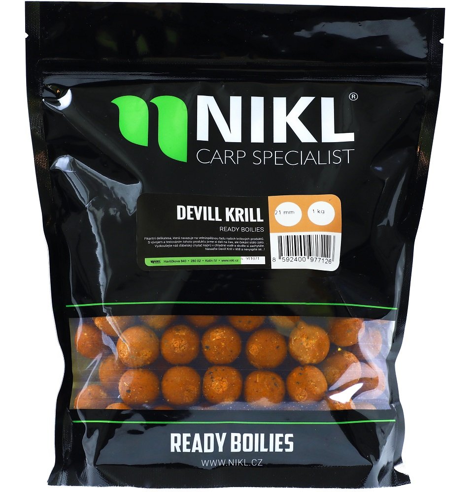 Nikl boilies devill krill - 1 kg 30 mm