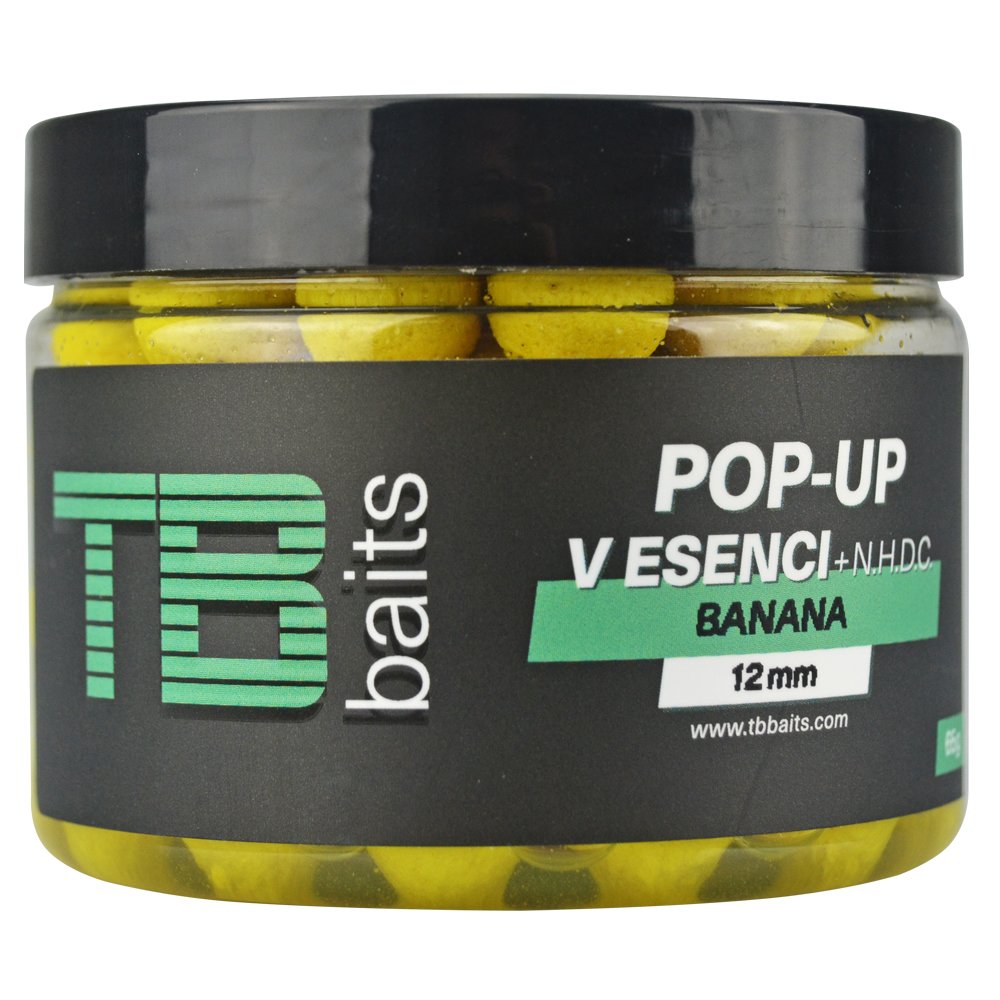 Tb baits plovoucí boilie pop-up banana + nhdc 65 g-16 mm