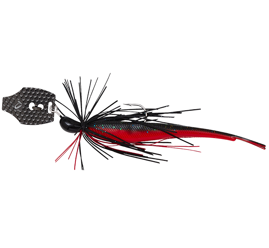 Savage gear gumová nástraha crazy swim jig sinking black n red - 12