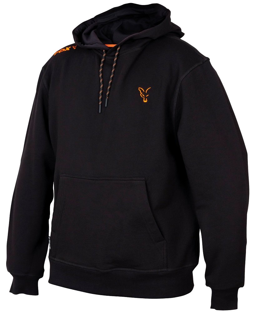 Fox mikina collection orange black hoodie-velikost s