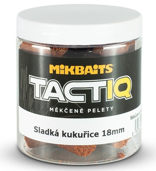 Mikbaits měkčené pelety tactiq 250 ml 18 mm-sladká kukuřice