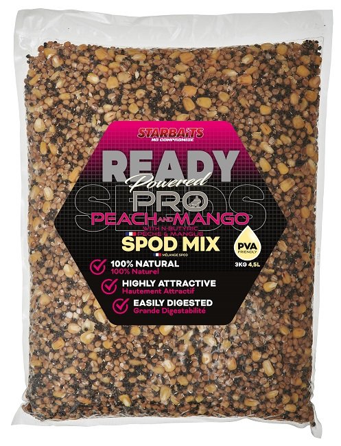 Starbaits směs spod mix ready seeds pro peach mango - 3 kg