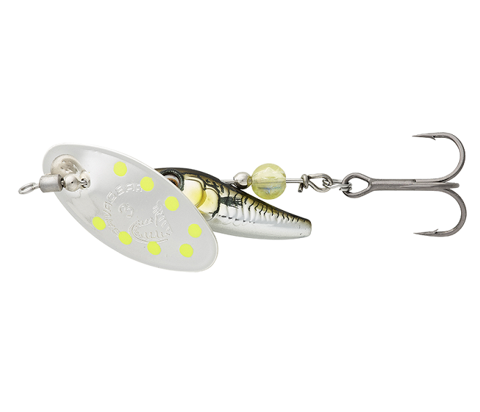 Savage gear třpytka sticklebait spinner green silver ayu - 1 4