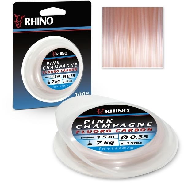 Rhino fluorocarbon pink champagne 15 m - 0