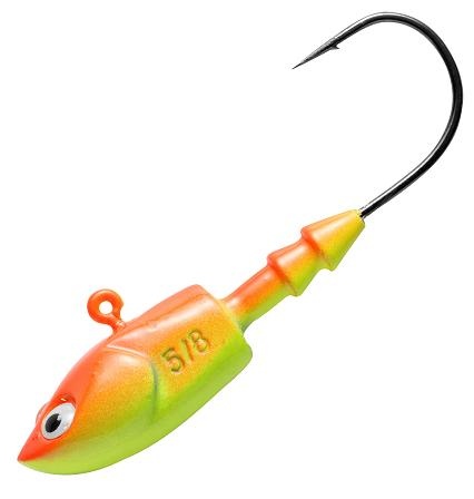 Berkley jiggová hlava jig deep fluo or/y 3 ks 3/0-21g