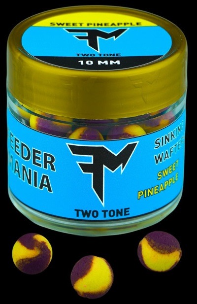 Feedermania two tone sinking wafters 22 g 10 mm - sweet pineapple