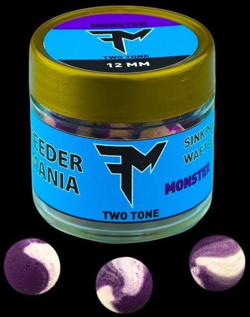 Feedermania two tone sinking wafters 22 g 12 mm - monster