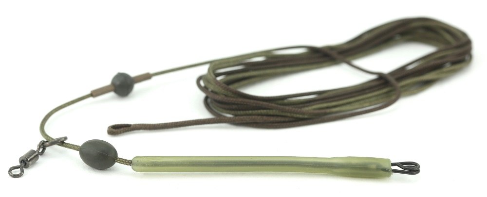 Thinking anglers montáž leadcore olive camo ready leader chod 45 lb 3  ks