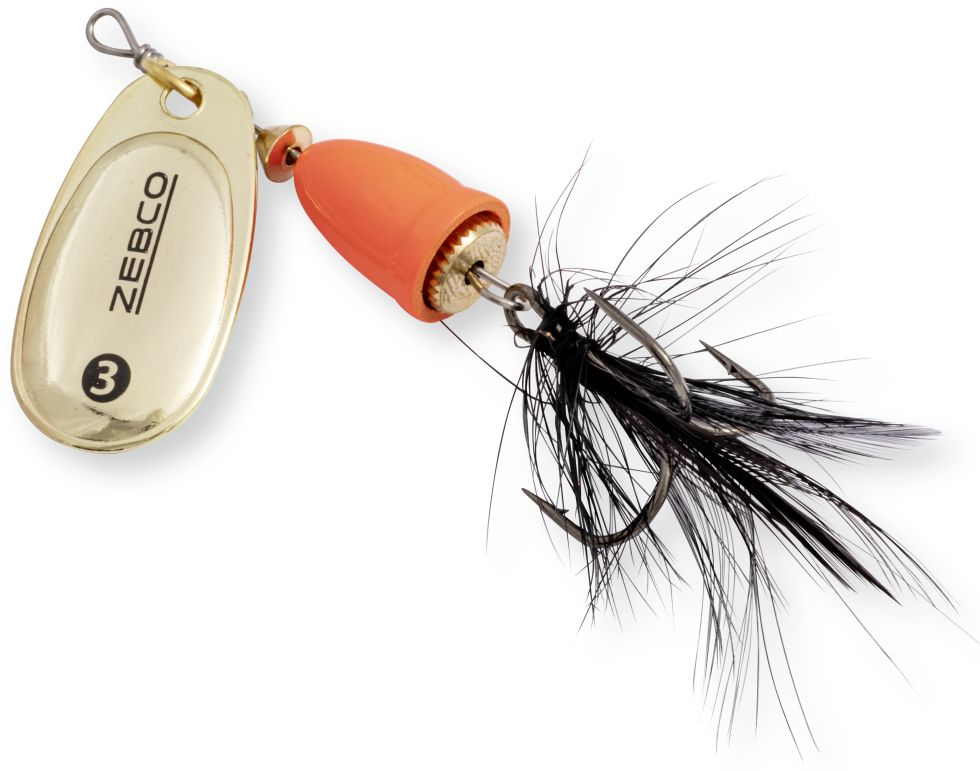 Zebco třpytka trophy z-vibe fly oranžovo zlato černá - no. 1 4 g