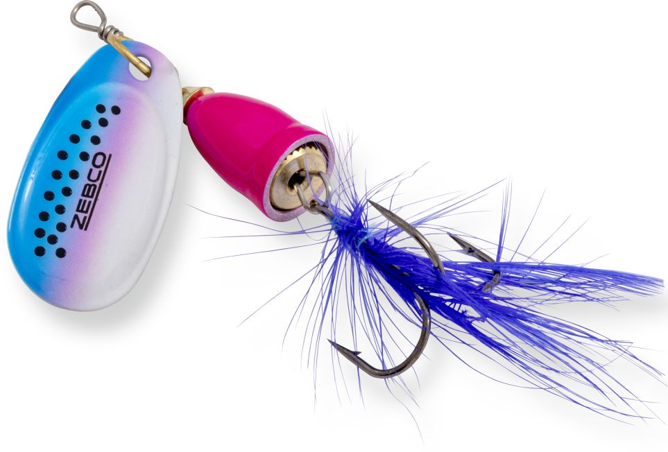 Zebco třpytka trophy z-vibe fly růžovo stříbrno modrá - no. 3 8 g